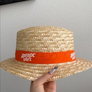 Aperol Spritz Straw Hat with Orange Band